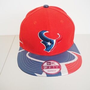 Houston Texans New Era‎ 9Fifty Snapback NFL Vintage Collection Faux Leather Brim